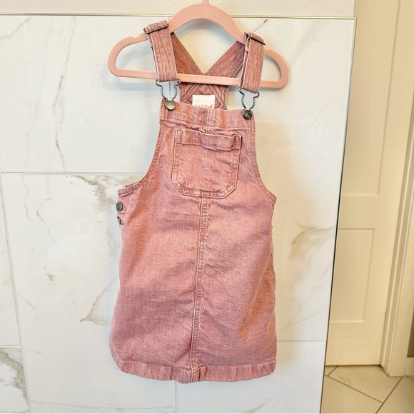 Cat & Jack Pink Denim Overall Dress - Picture 2 of 4